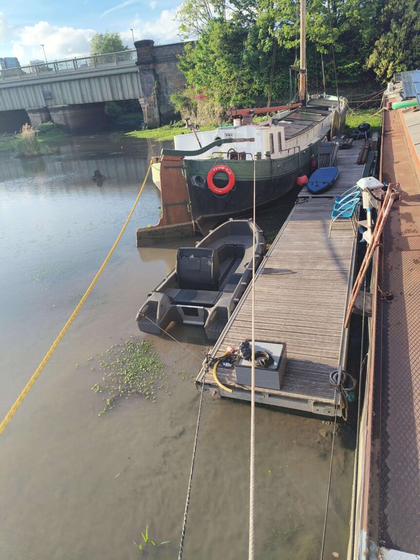 Surge Eco boat in water